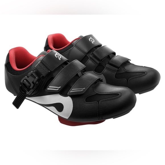 Peloton Black and Red Cycling Shoes - Picture 1 of 6